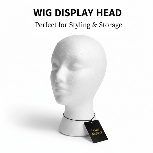 ✨🖤 Female Foam Wig Stand 🖤✨ — Display for Hair, Hats & Accessories